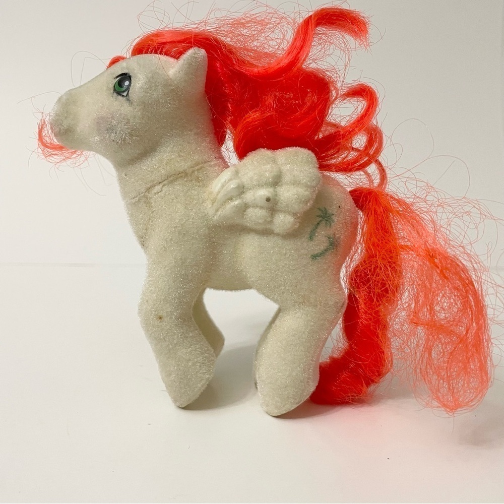Vintage 1985 My Little Pony MLP G1 Paradise So Soft Flocked Paradise Palm Trees